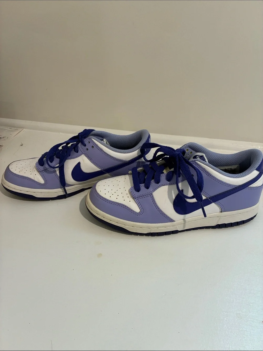 Nike Kids Lavender & Royal Blue Low-Top Sneakers